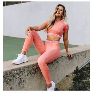 Gymshark Flex Peach 3-Piece Set